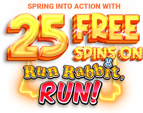 Casino Adrenaline 25 Free Spins on Run Rabbit, Run